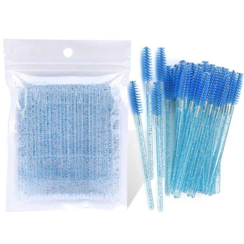 Thumbnail: Disposable Crystal Micro Brush Mascara Wands Applicator PMU MUA Accessories