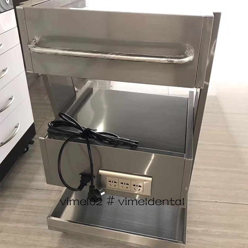 Thumbnail: Stainless Steel Medical Stroage Trolley Cart With 110V/220V Power Outlet