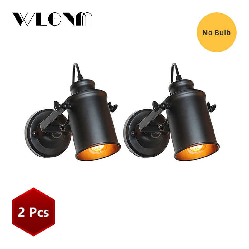 Thumbnail: Retro Industrial Wall Downlight with Switch