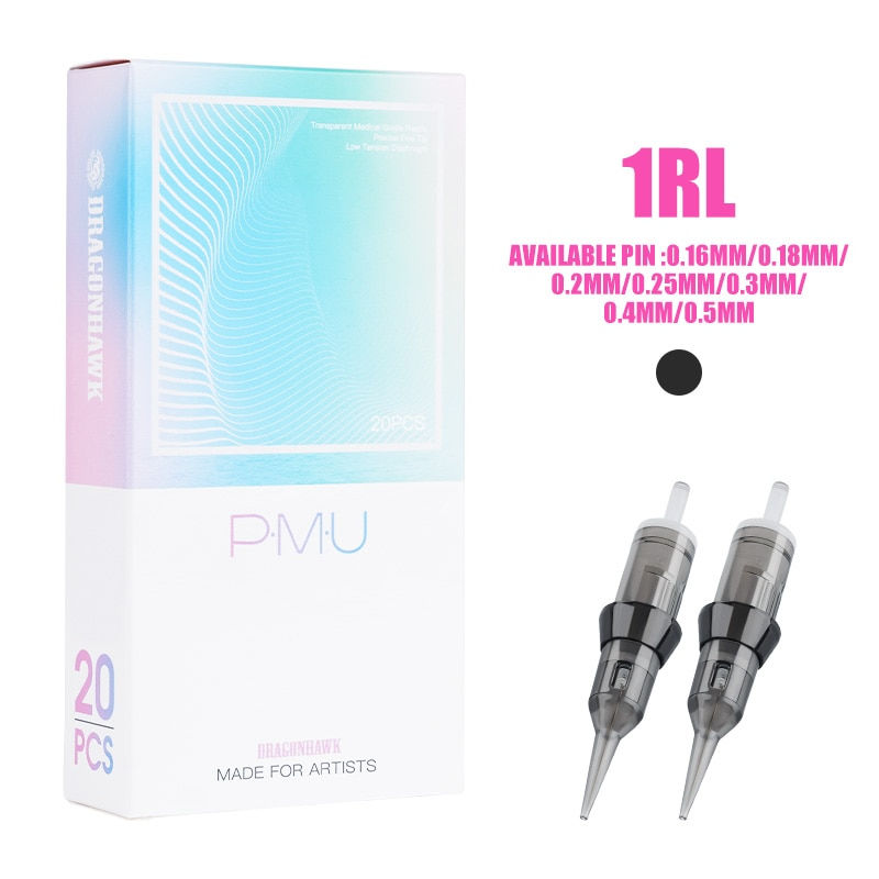 Thumbnail: 20pcs Mast WMZ 1RL Sterilized Tattoo Cartridge Needles PMU Round Liners 