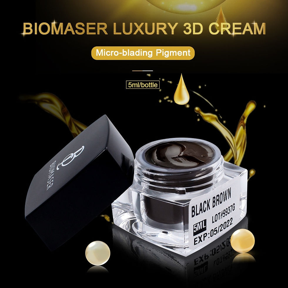 Professional Biomaser Organic 3D Cream Cosmetic Tattoo Pigments - 5ml