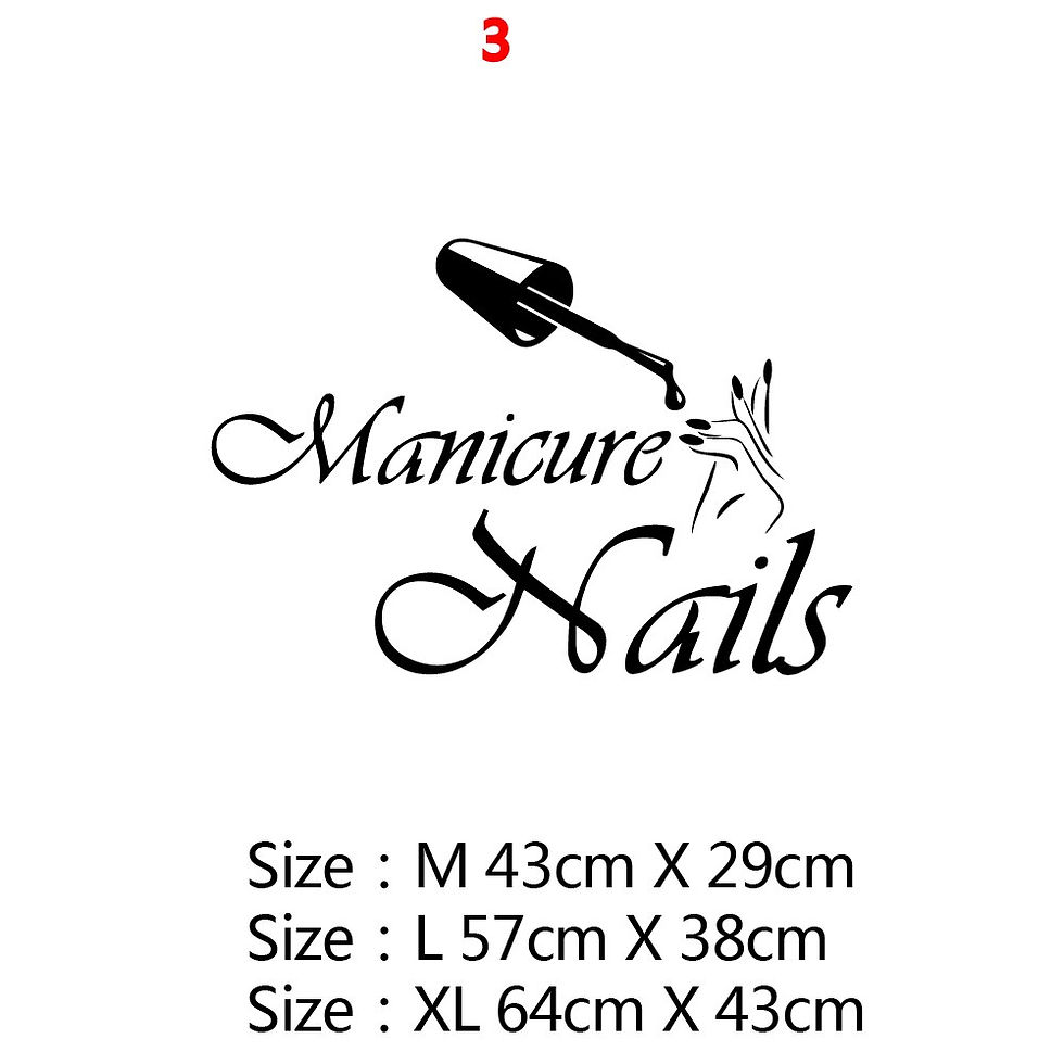 Thumbnail: Hot Sale Beauty Salon Vinyl Wall Stickers Decal Nail Salon Wall Decor 