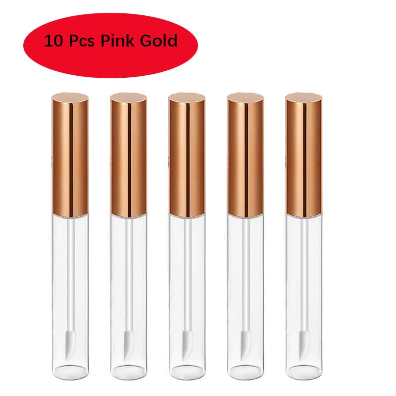 Thumbnail: 30 Pcs 5 Colors 10 ml Lip Gloss Tubes Empty Refillable Lip Balm Bottles