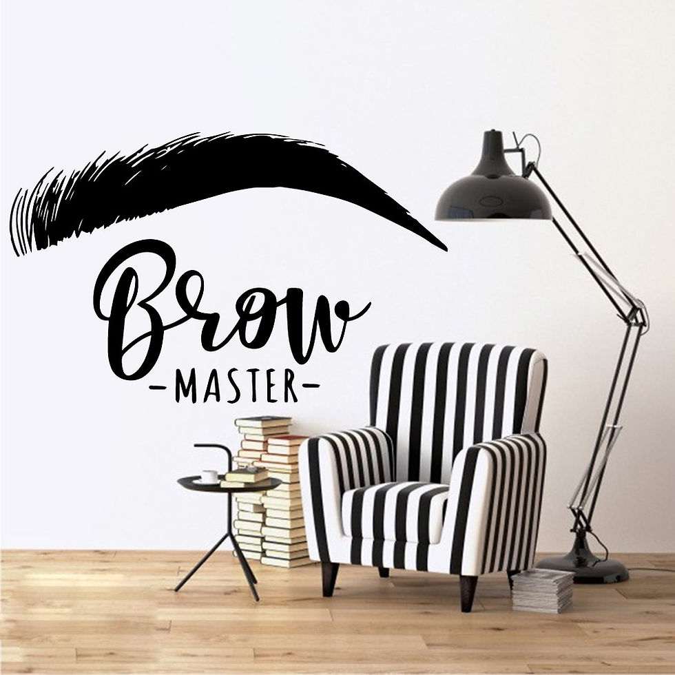 Thumbnail: Beauty Salon Brow Master Wall Decal