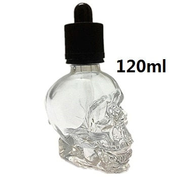Thumbnail: 30ml Skull Shape Glass Dropper Bottle