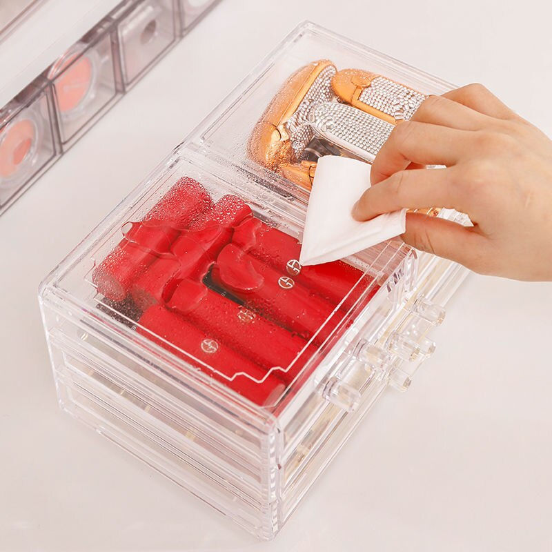 Thumbnail: Acrylic Storage Box With Drawers Organizer 