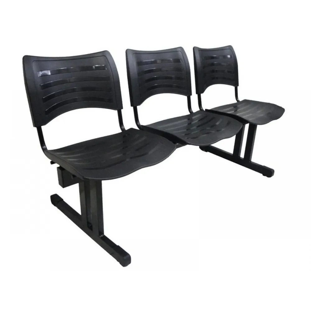 Longarina 3 lugares polipropileno