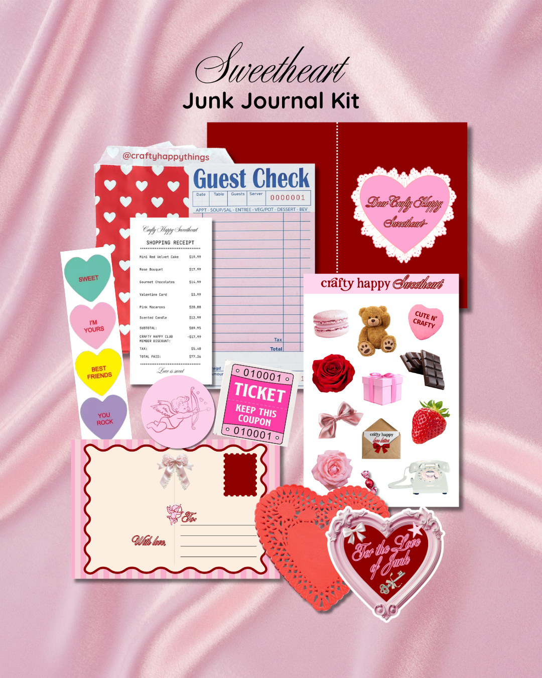 Sweetheart Junk Journal Kit
