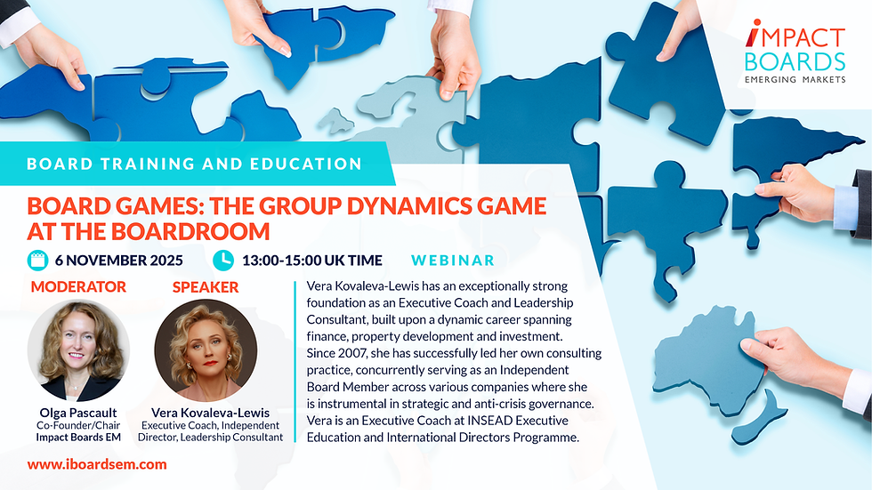 Board Games: The Group Dynamics Game at the Boardroom