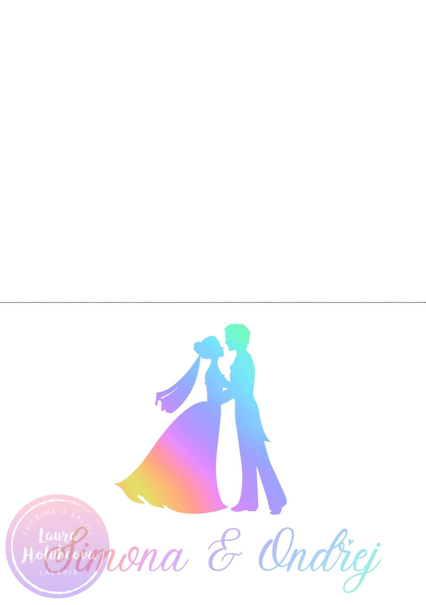 RAINBOW svatební oznámení