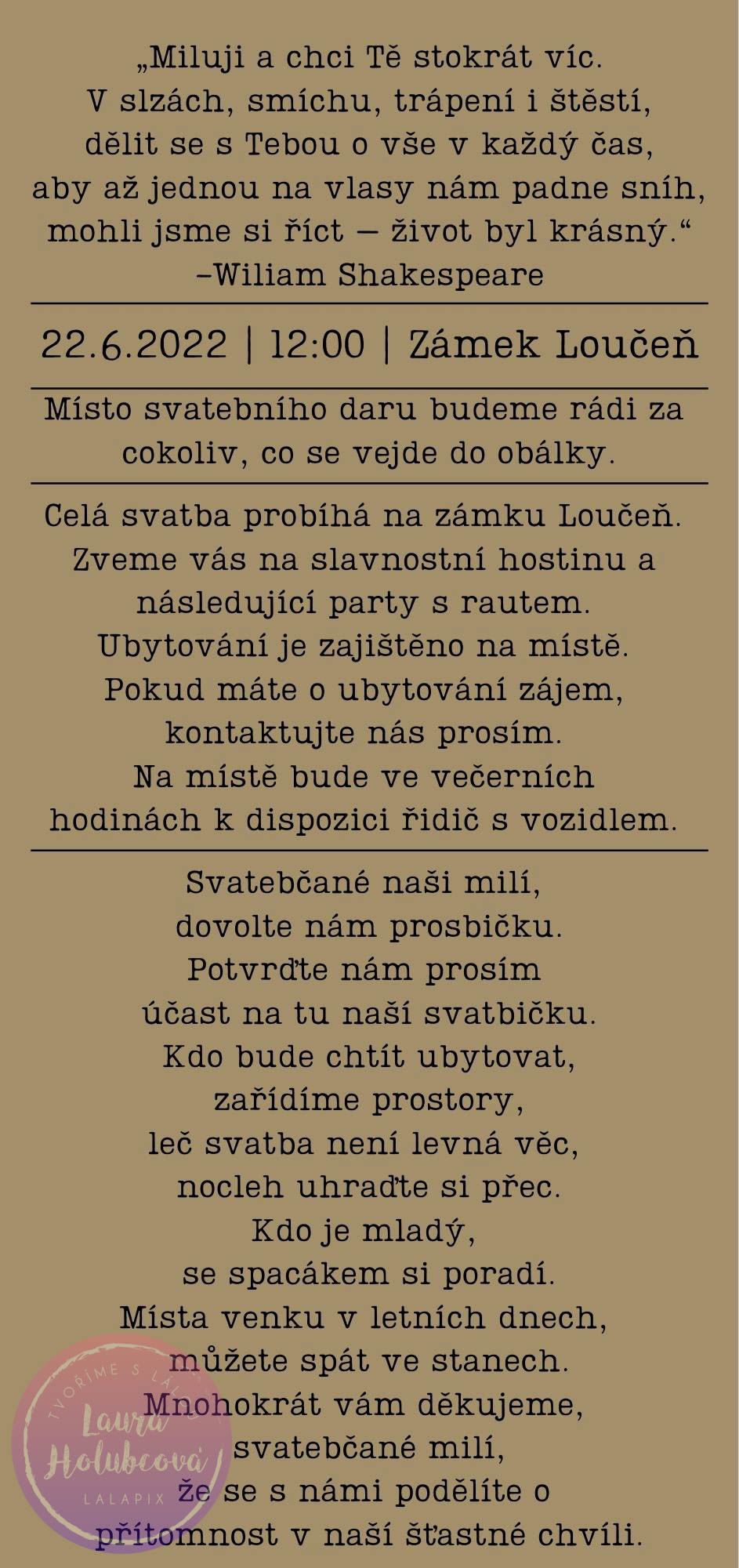 Miniatura: RUSTIK svatební oznámení