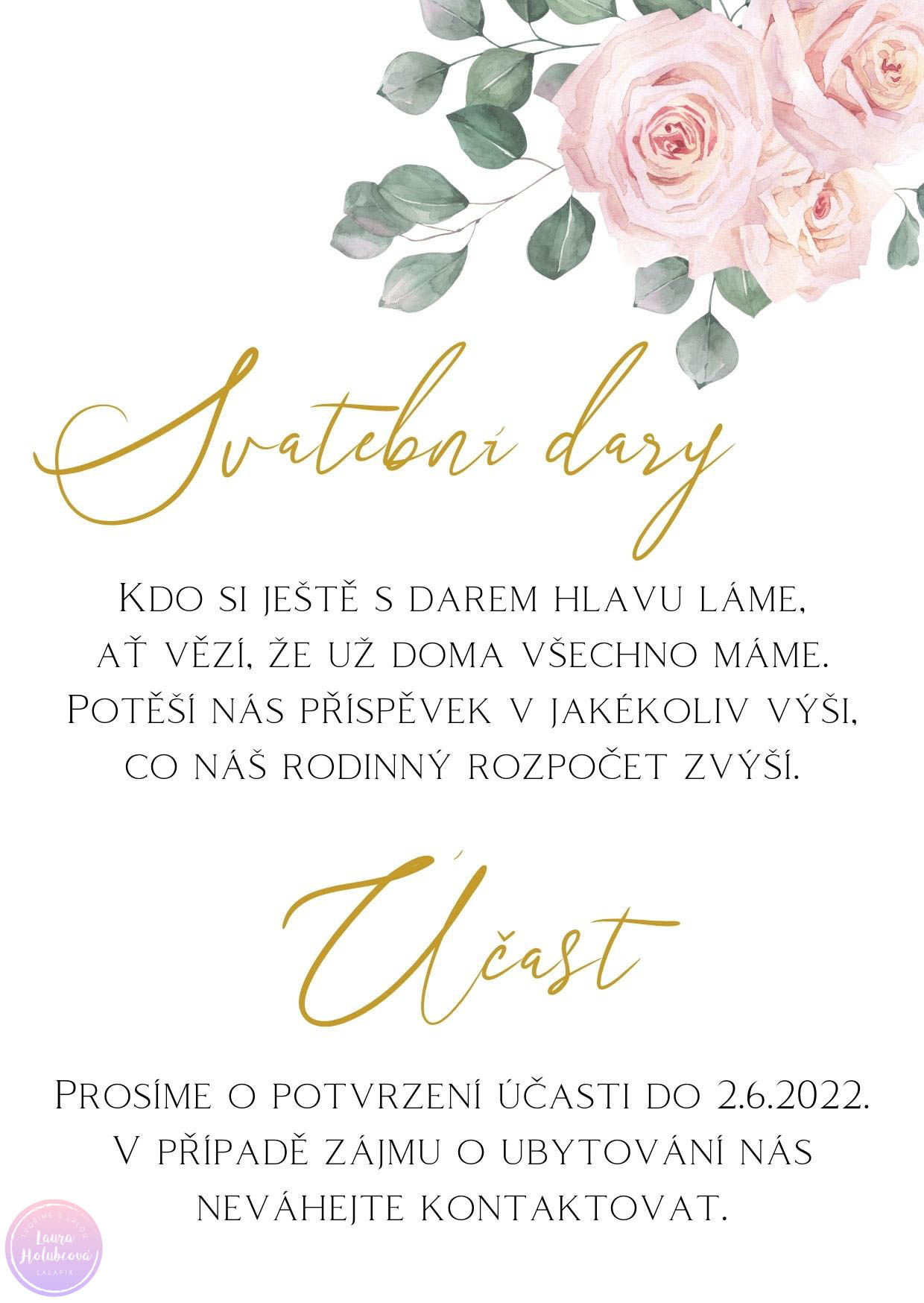 RŮŽE informativní kartička