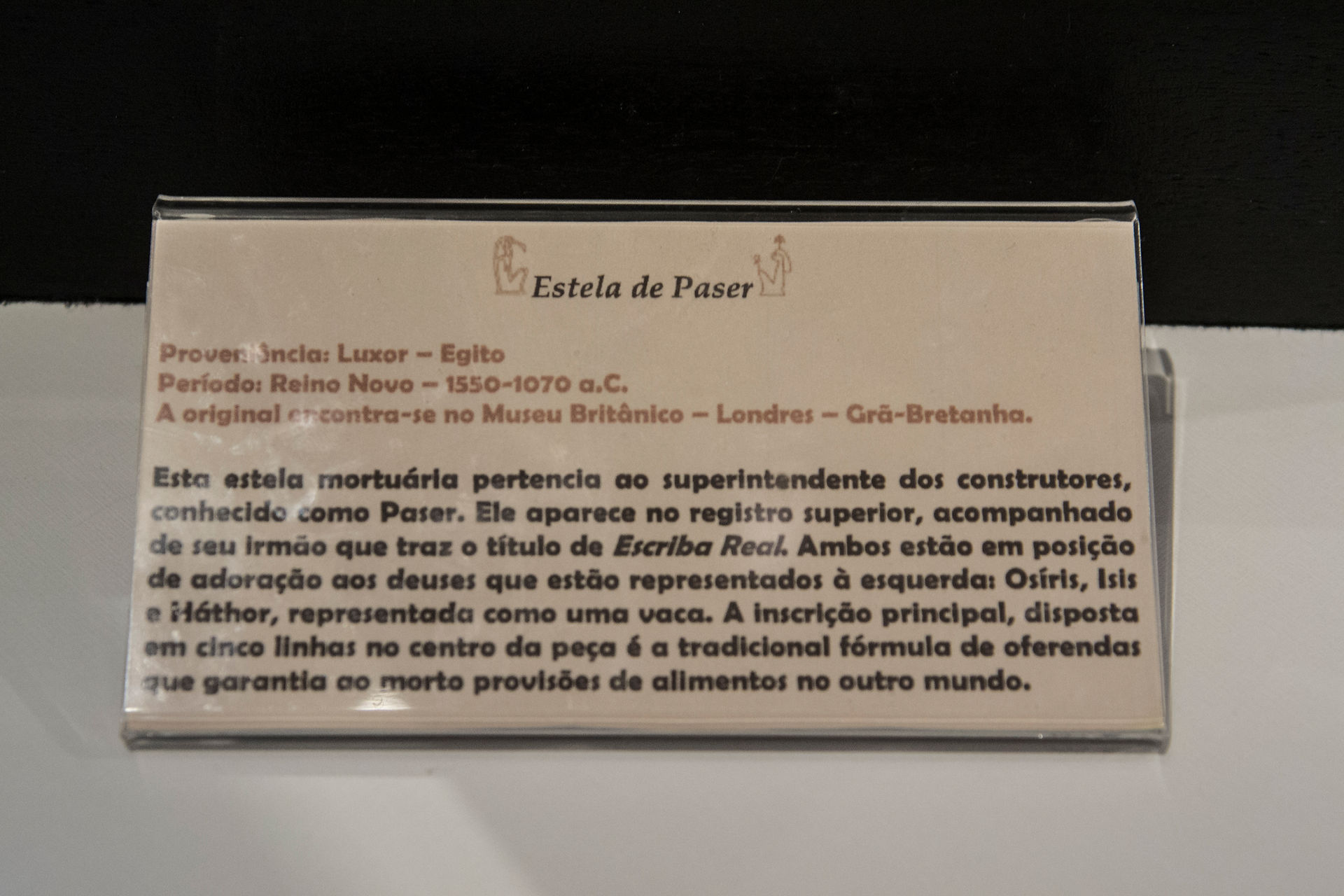 Informação da Estela de Paser