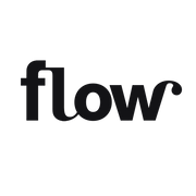 het logo van het tijdschrift Flow magazine