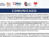 COMUNICADO - PORTARIA GM/MS Nº 1.174