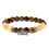 Thumbnail: Bracelet tiger eye/ rutilated quartz with elephant