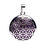 Thumbnail: Flower of life pendant with amethyst