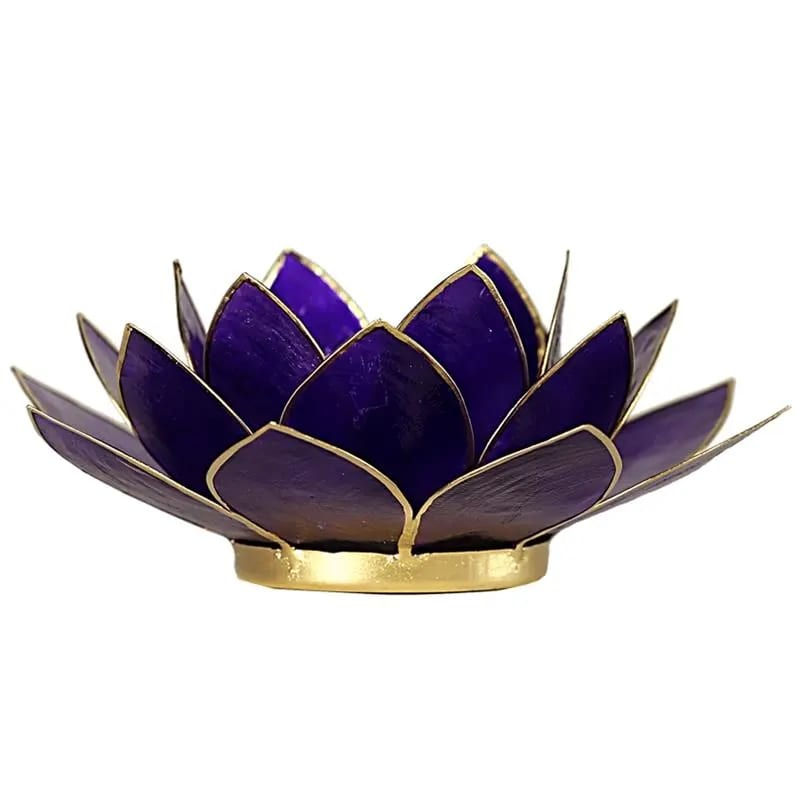 Lotus atmospheric light chakra 7 purple gold trim