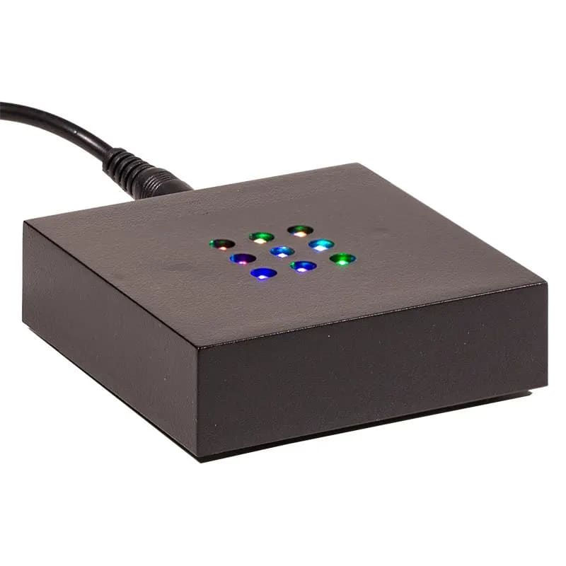 LED base varying coloured lights for vase / crystal / mineral...