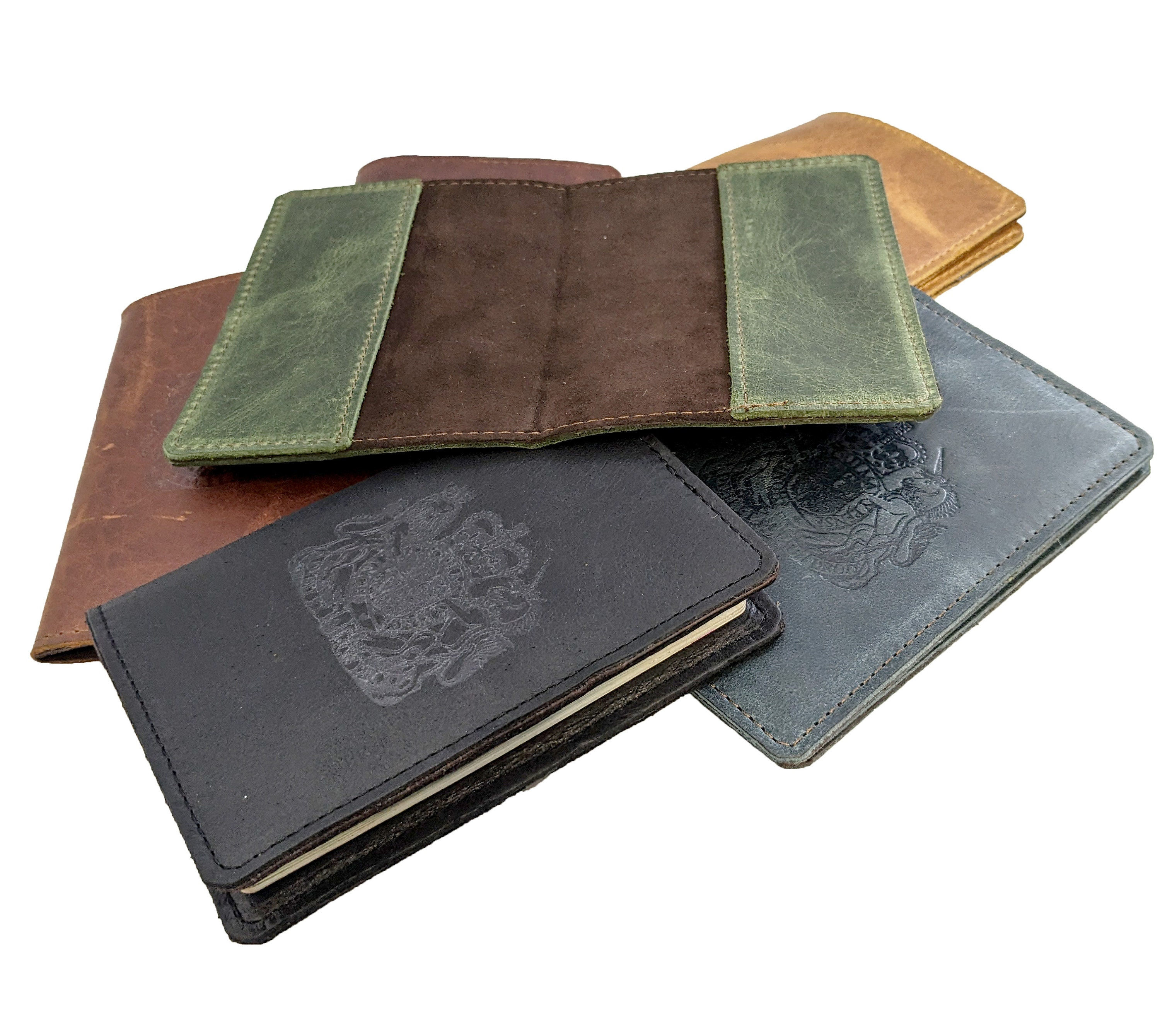 LEATHER PASSPORT HOLDER two styles available