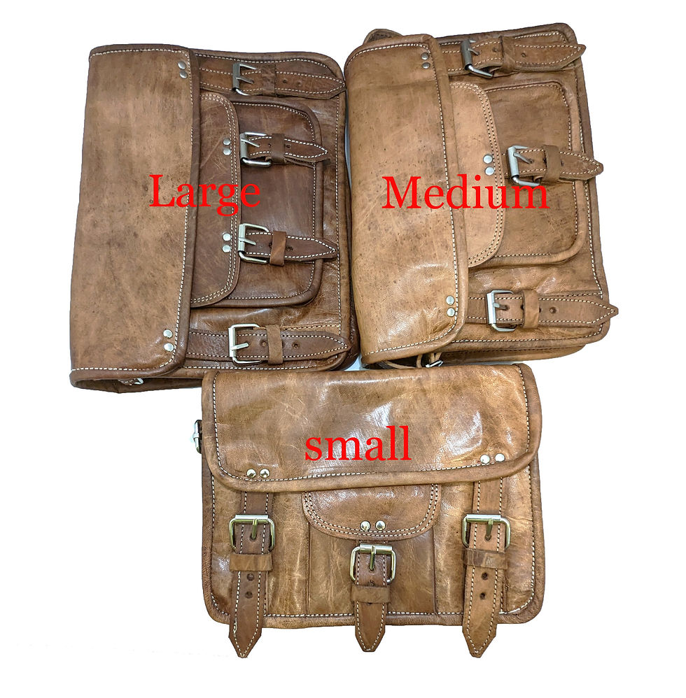 Thumbnail: soft sheepskin Mini  vintage messenger leather bag, two sizes