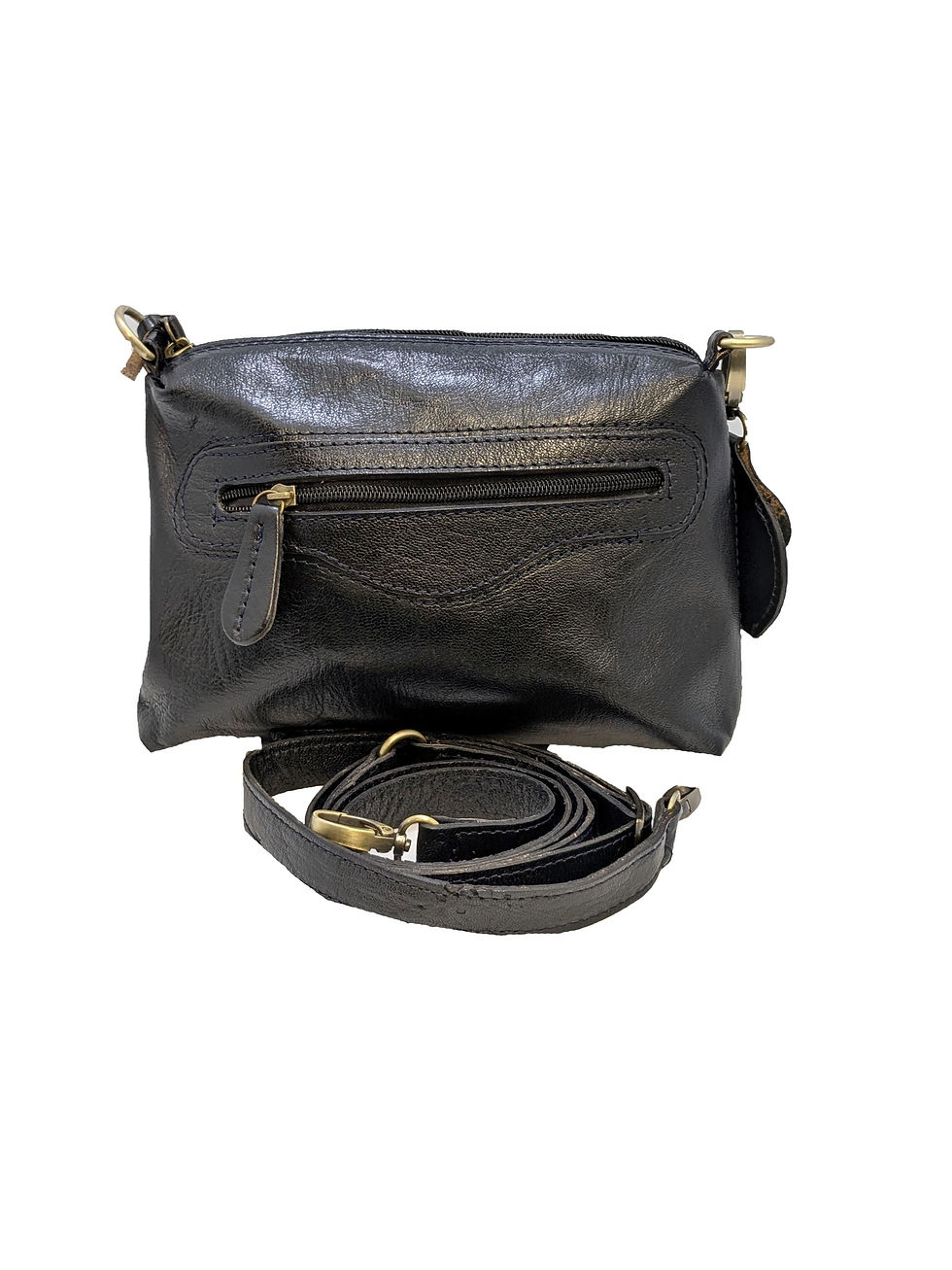 Thumbnail: Elegant Leather Ladies' Small Shoulder Ba