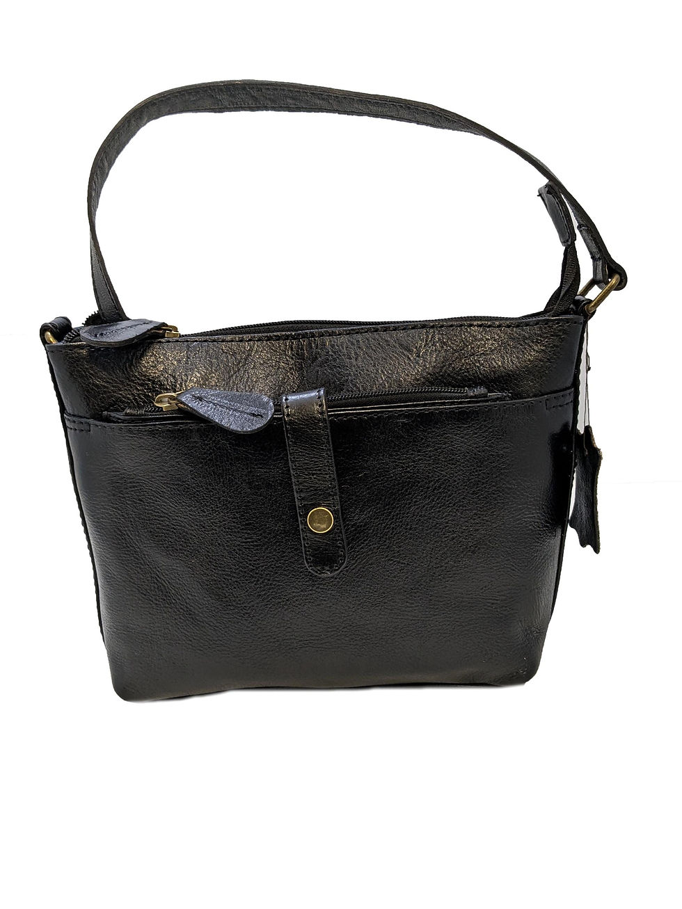 Thumbnail: Small Leather Shoulder Bag for Women
