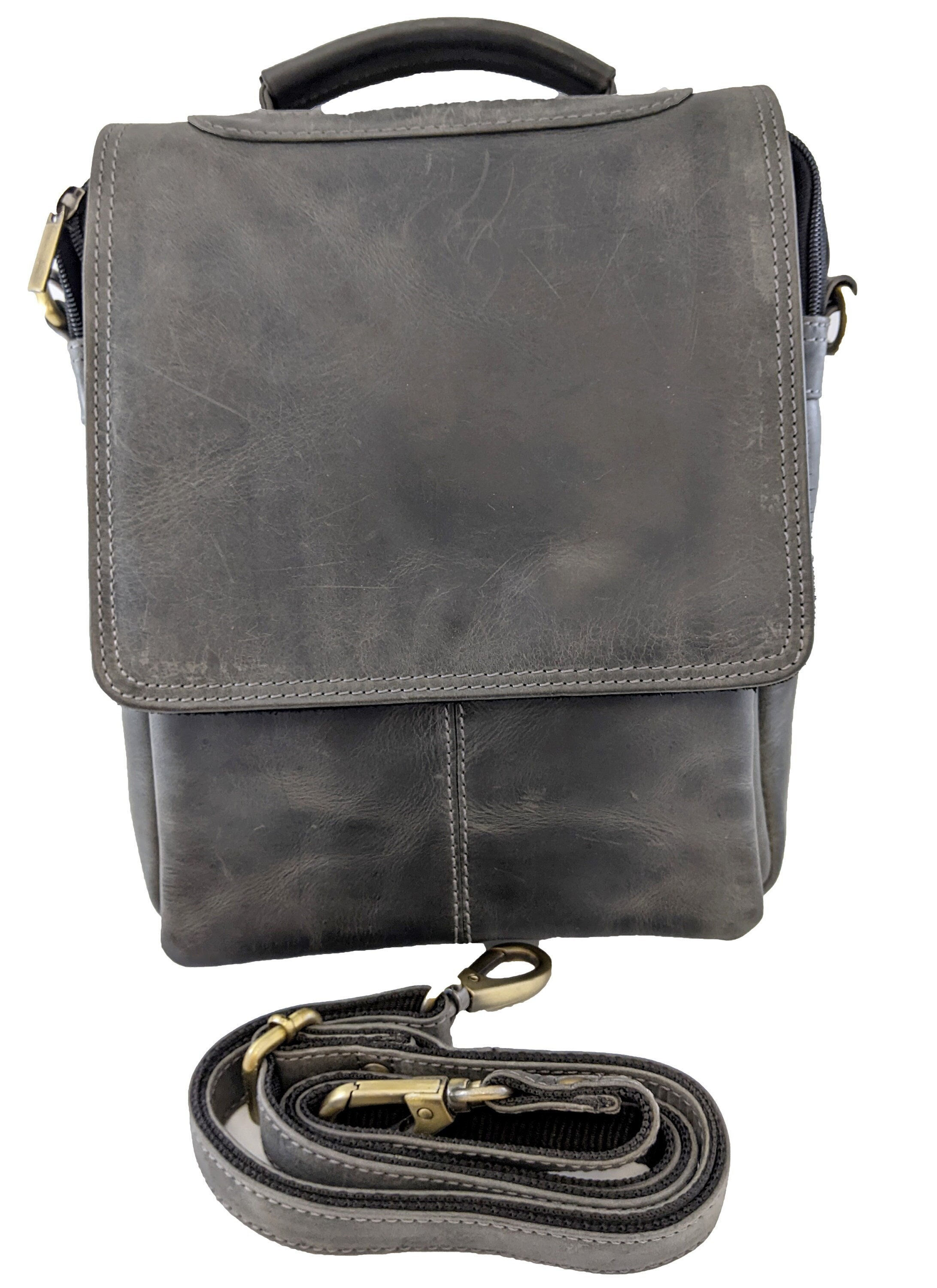 LEATHER MESSENGER BAG for men