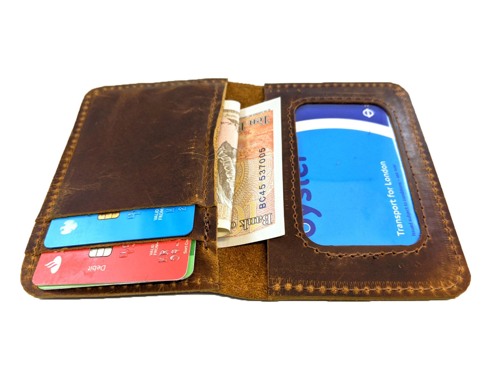 LEATHER ID CARD wallet (personalised)