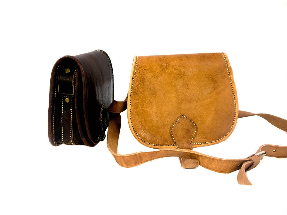 Thumbnail: Ladies saddle Bag, Horse riding leather Bag