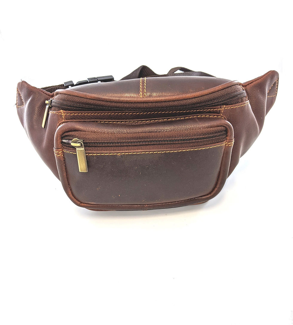 Thumbnail: Travel/Outdoor Leather Bum-Sling bag