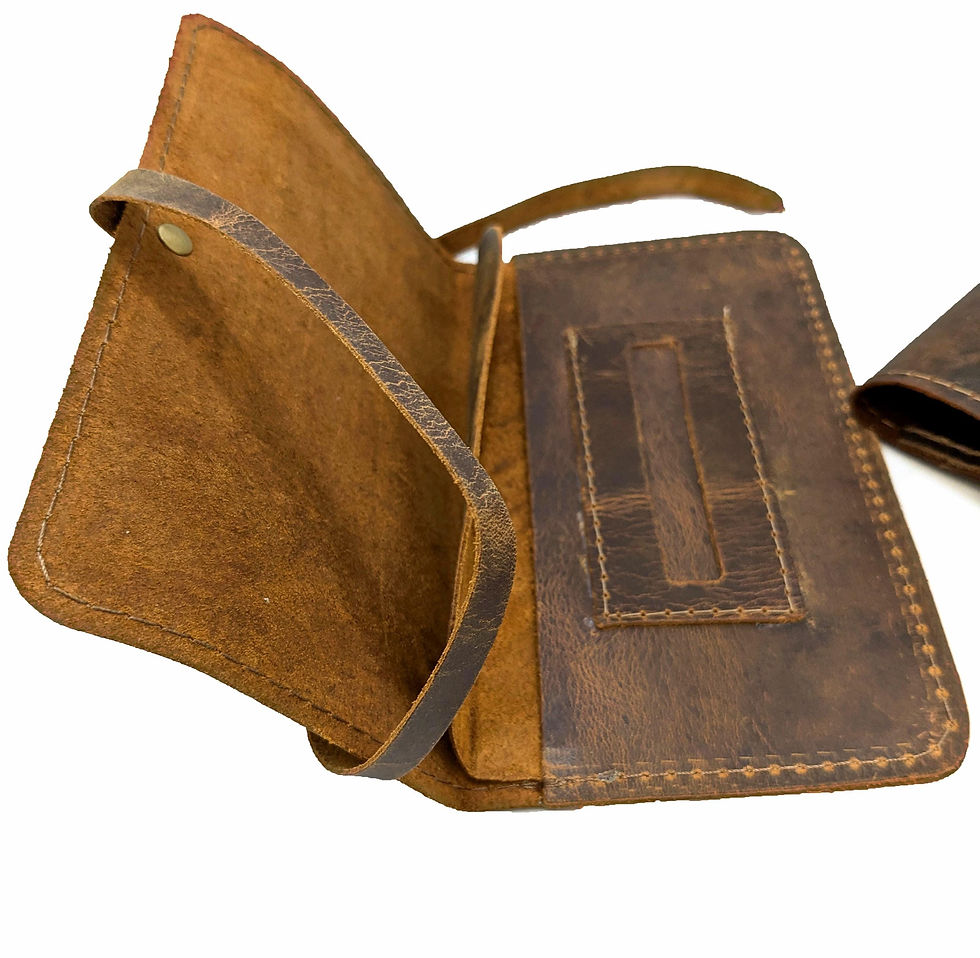 WRAPPED UP leather tobacco pouch 30g ( with free leather lighter holder)