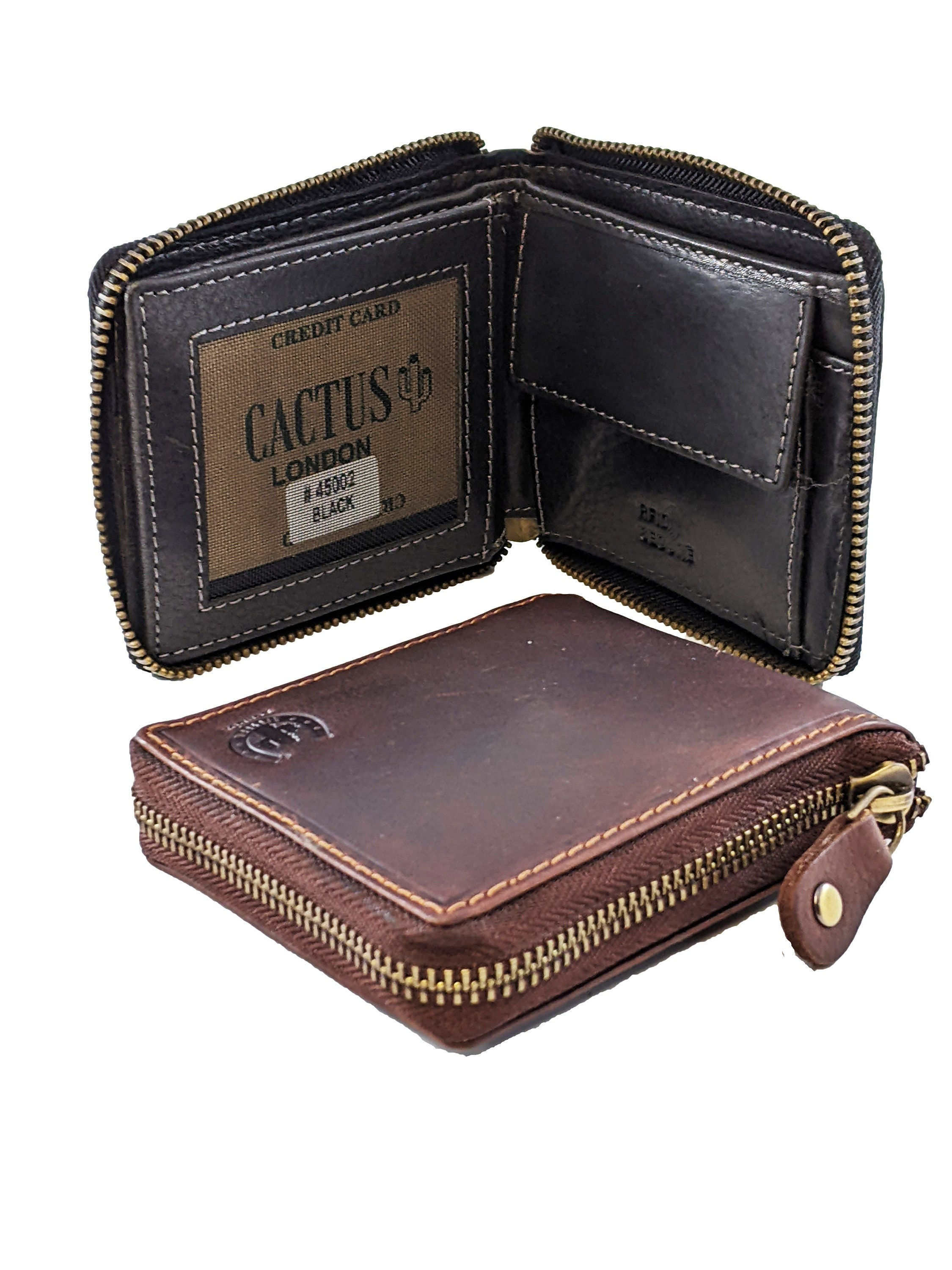 Trifold Zip-lined Closure Wallet 2 colours available