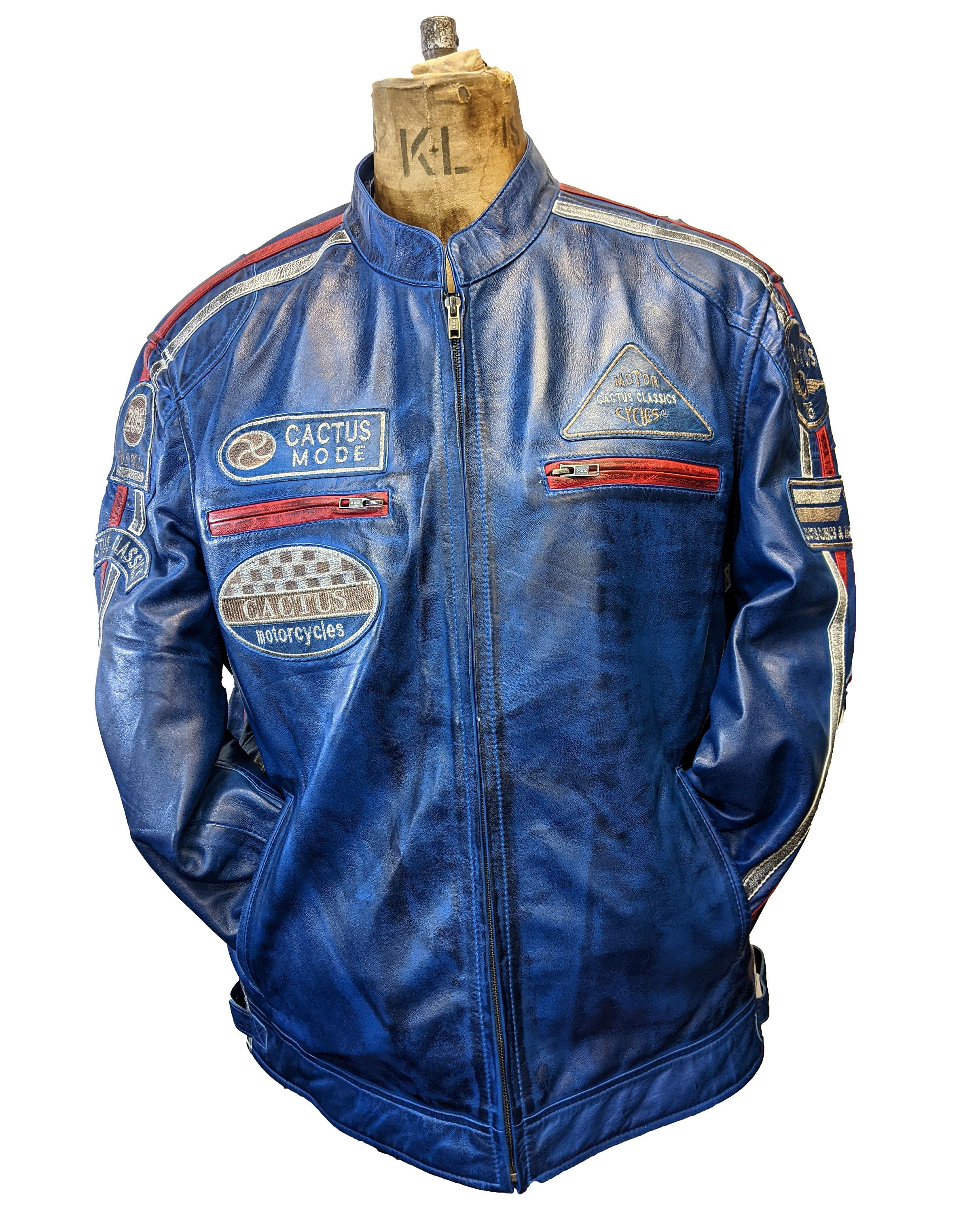 super soft sheep skin  casual leather racer biker men's Jacket