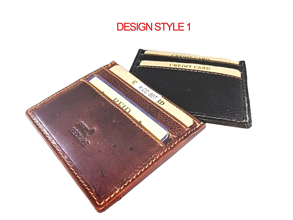 Thumbnail: Slim Leather Card Holder Wallet - Cactus Leather London