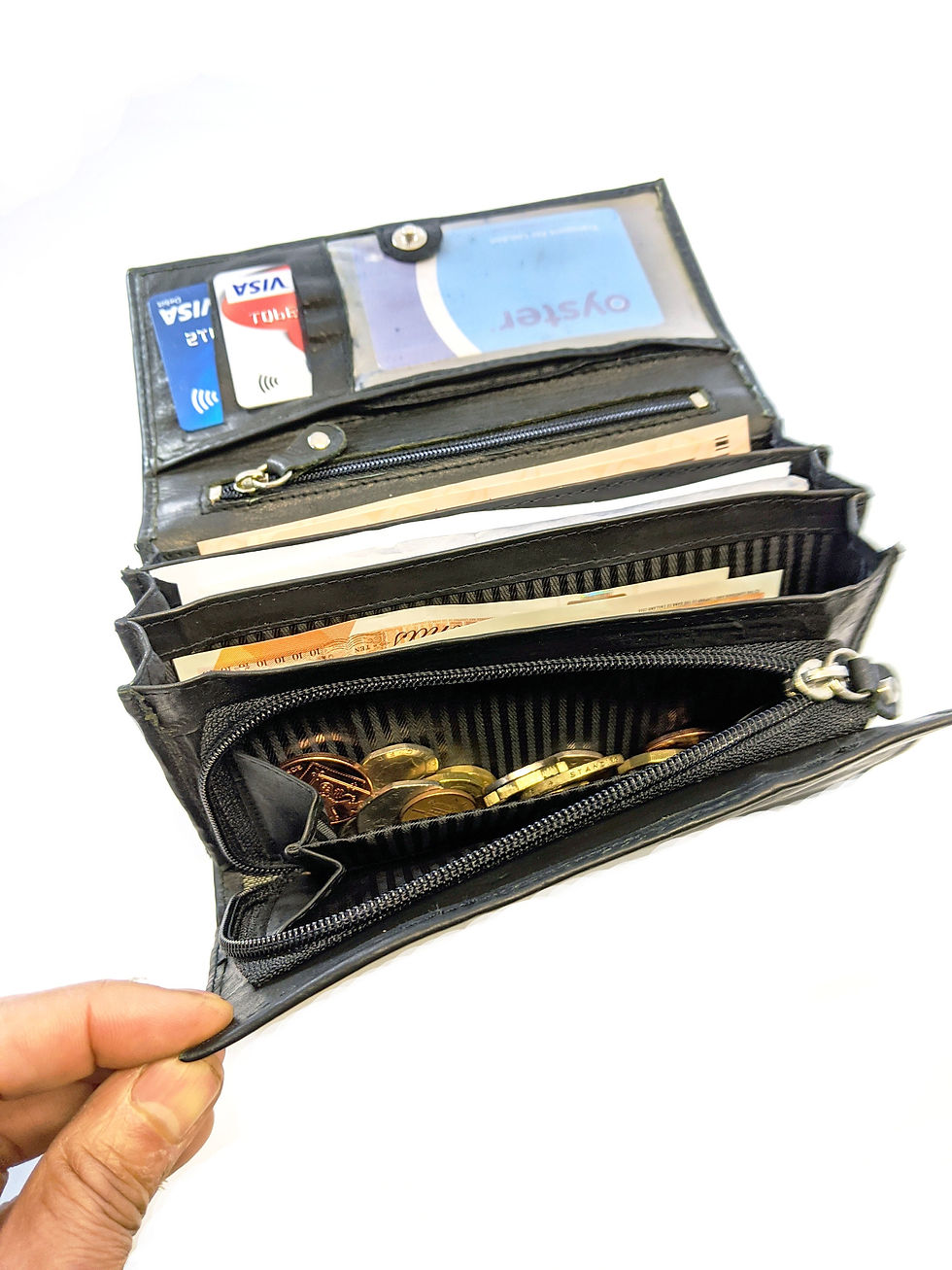 Large Multifunctional Leather Wallet/Clutch for Women