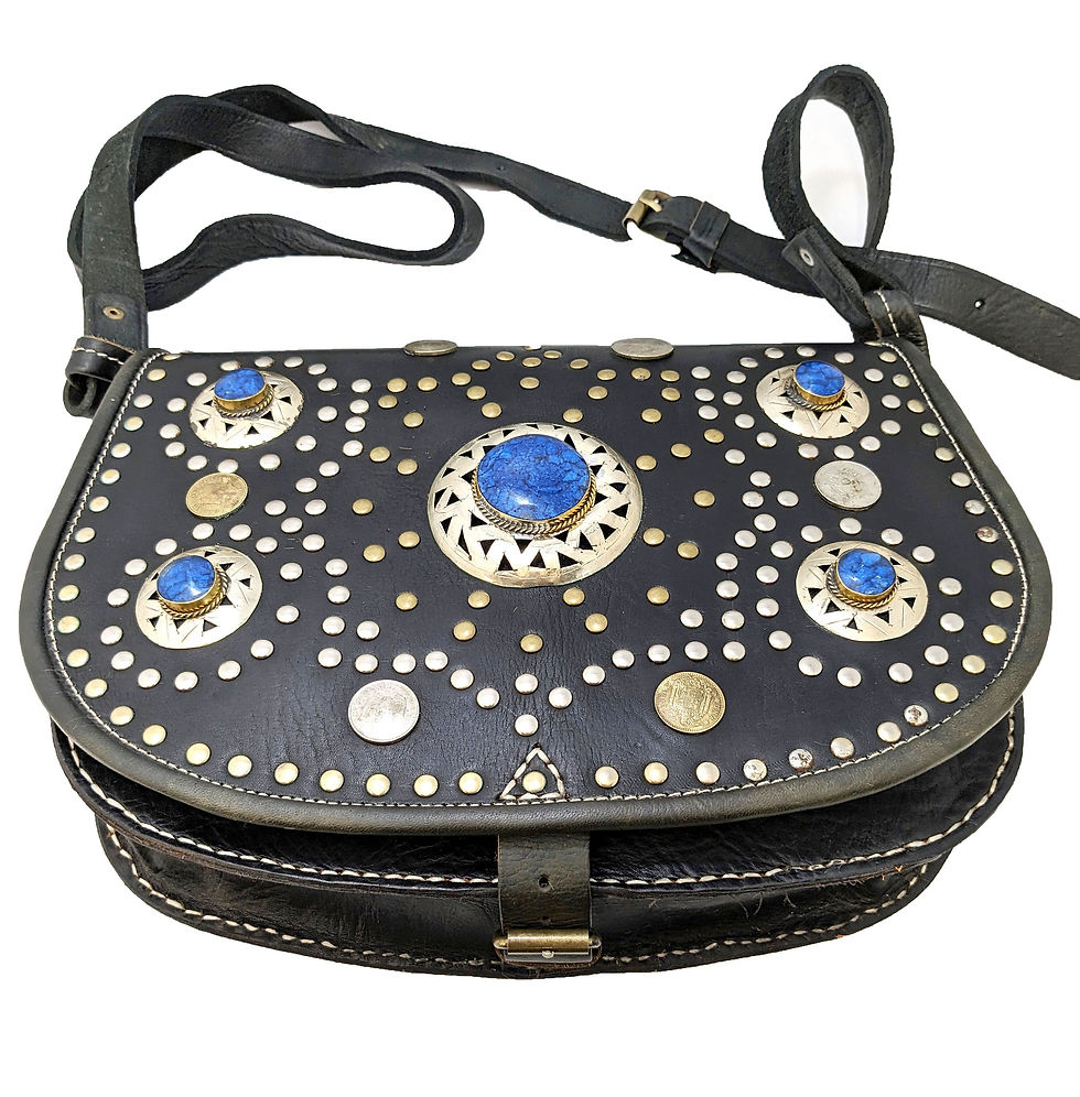 Thumbnail: Studded & Stoned  Moroccan Cross-body bag - two-style