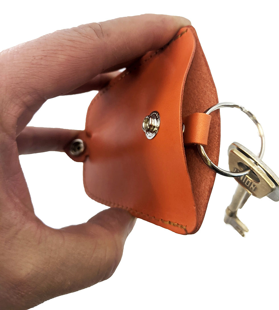 Leather bell key holder 3 sizes
