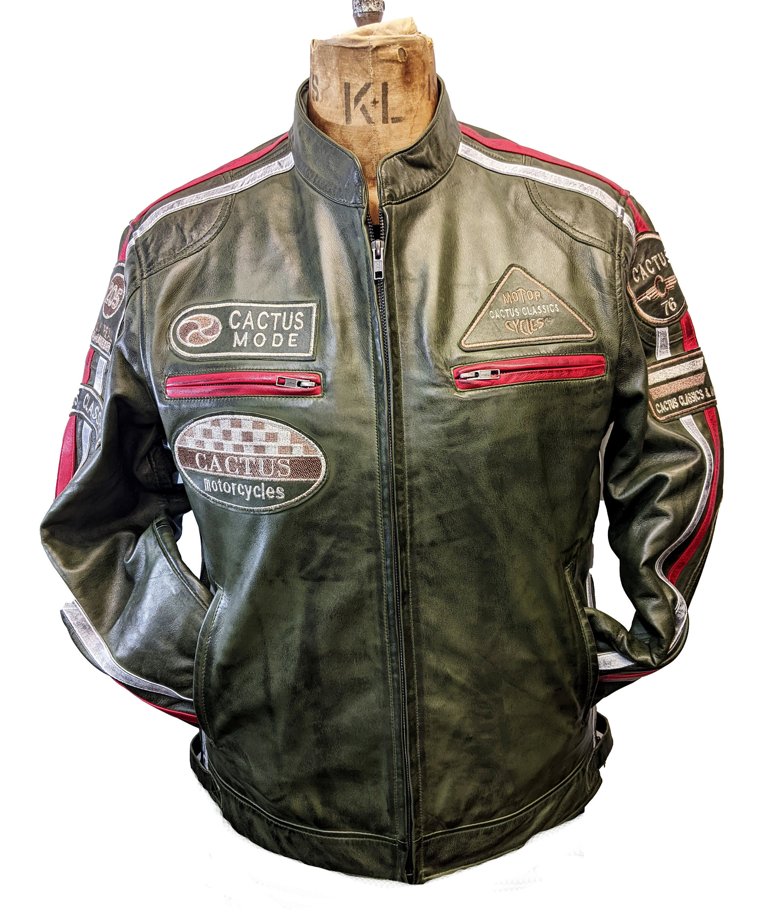 super soft sheep skin  casual leather racer biker men's Jacket