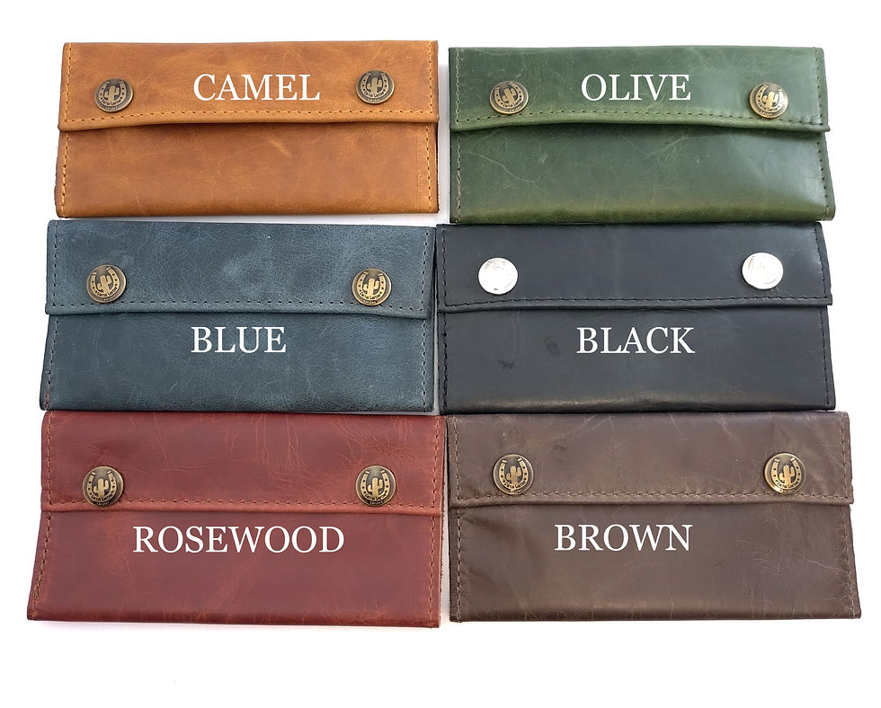 Leather messenger bag