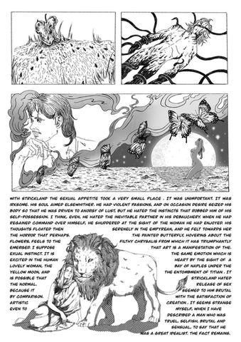 The moon and  six pence comic