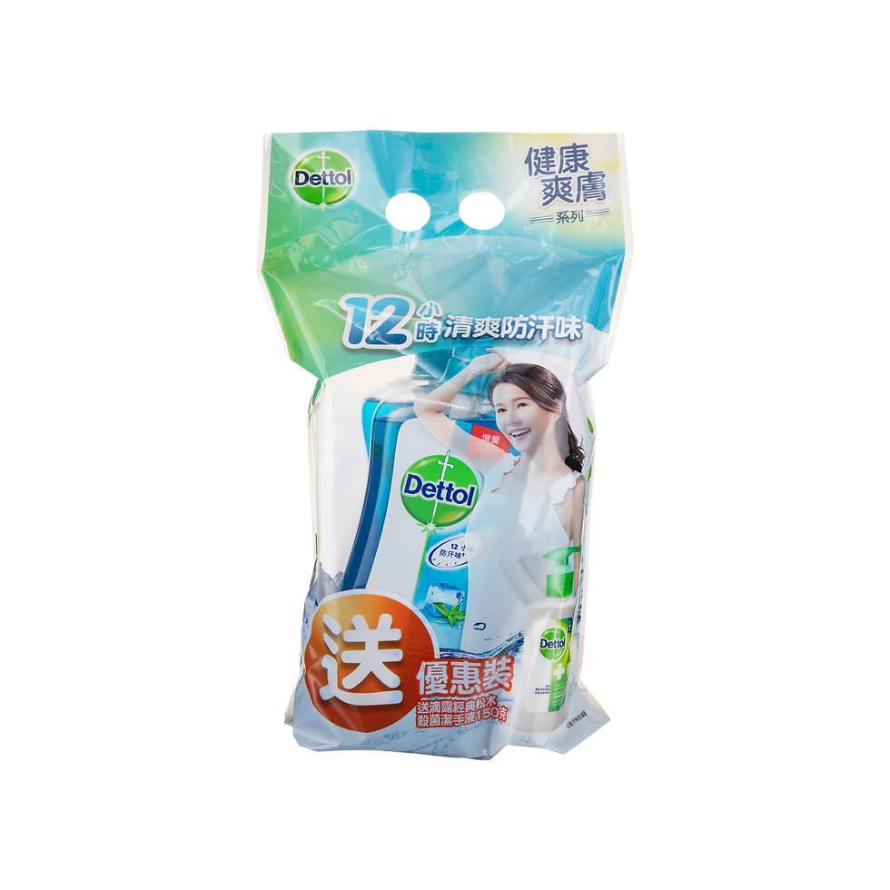 DETTOL 滴露沐浴露 – 清涼 950Gx2’S+贈品