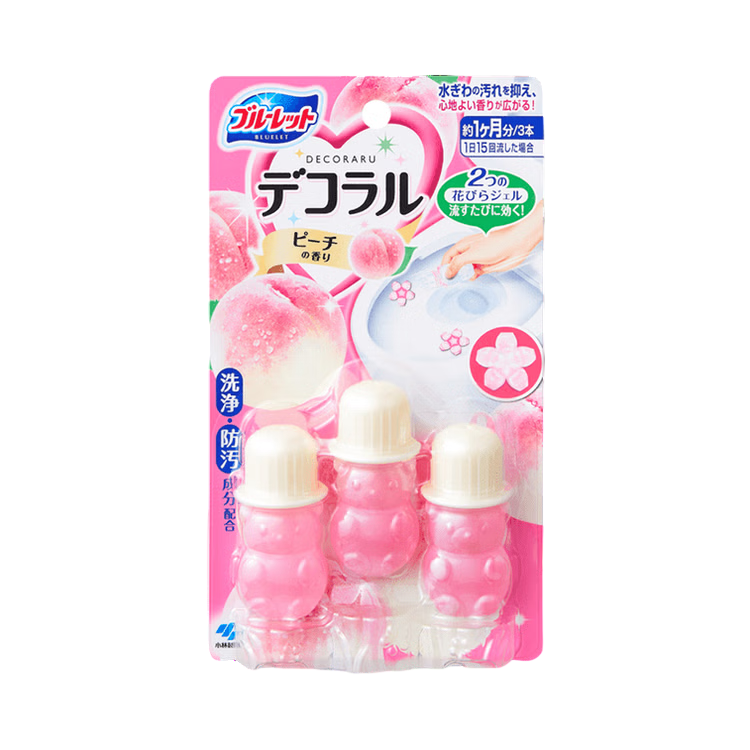 KOBAYASHI 小林製藥小熊坐廁清臭凝膠 – 蜜桃香 3’S