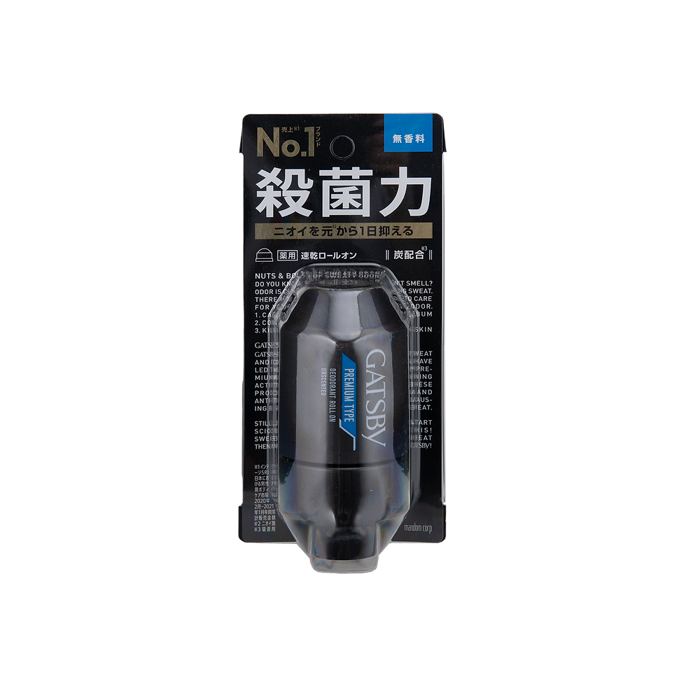 GATSBY 活性炭殺菌除臭止汗走珠 – 無香 60ML