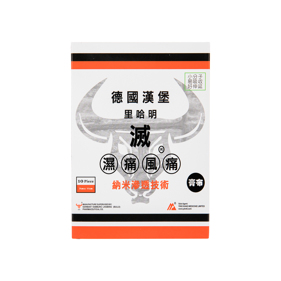 德國漢堡里哈明滅濕痛風痛膏布 10’S