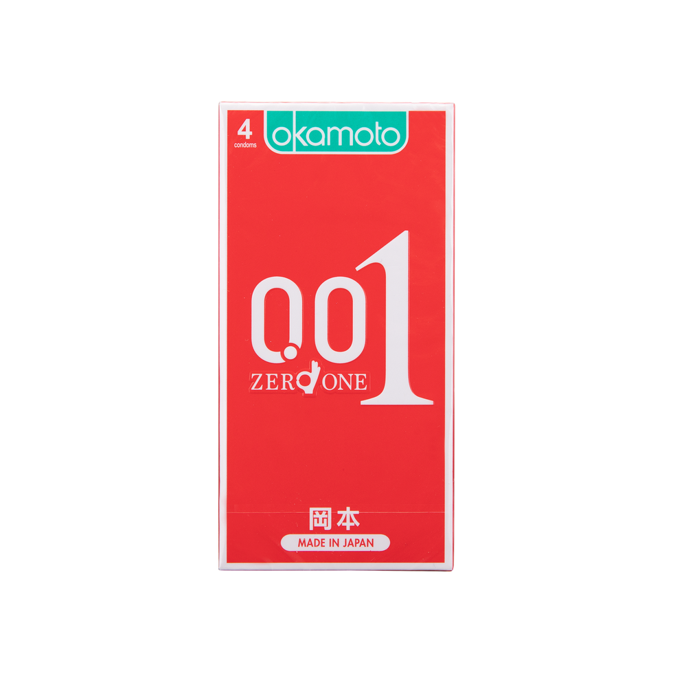 OKAMOTO 岡本0.01避孕套 4’S(紅盒)