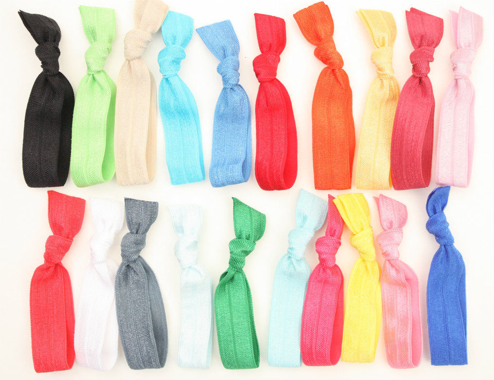 Hair Accessories - Knotted Elastic Hair Ties (Classic colors)