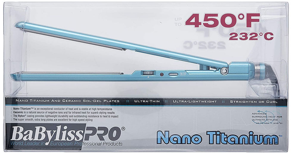 Thumbnail: BabylissPro Nano Titanium Ultra Thin 1" Flat Iron (BNT3072C)