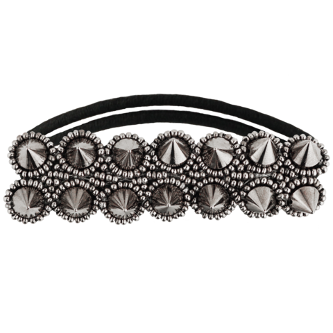 Hair Accessories - Tassel Melrose Hair Tie - Pewter