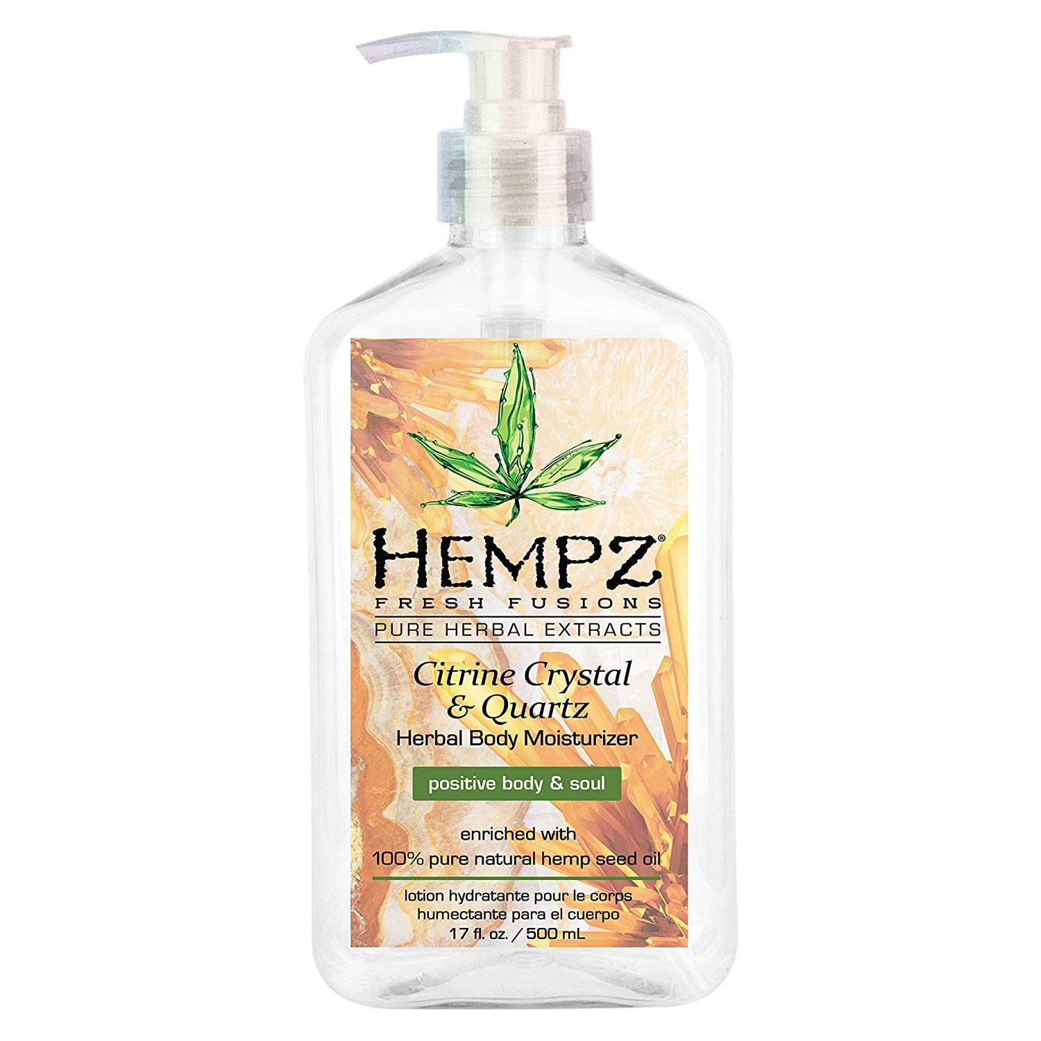 Hempz Citrine Crystal & Quartz Herbal Body Moisturizer 17oz